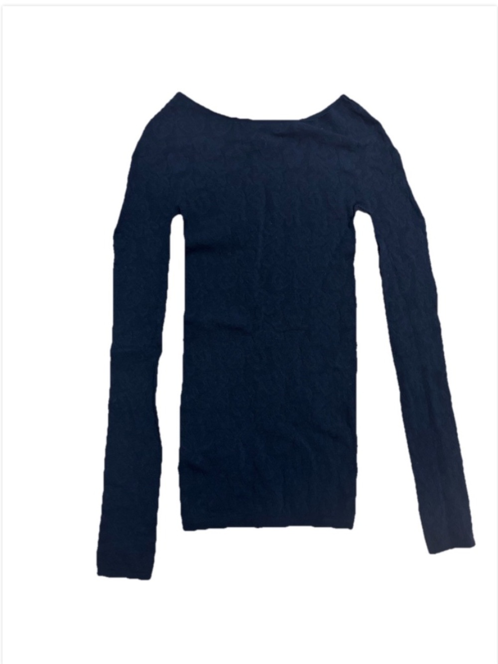 Skims Knit Lace Long Sleeve Boat Neck S/M - Picture 6 of 7